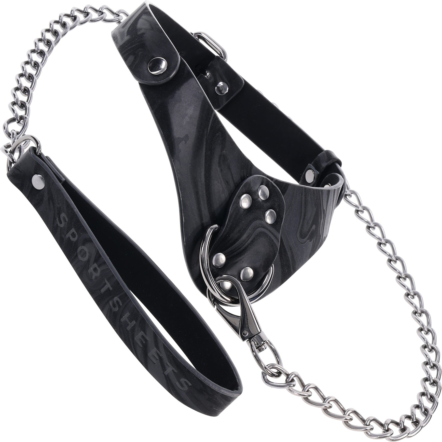Velvet Noir Collar & Leash By Sportsheets