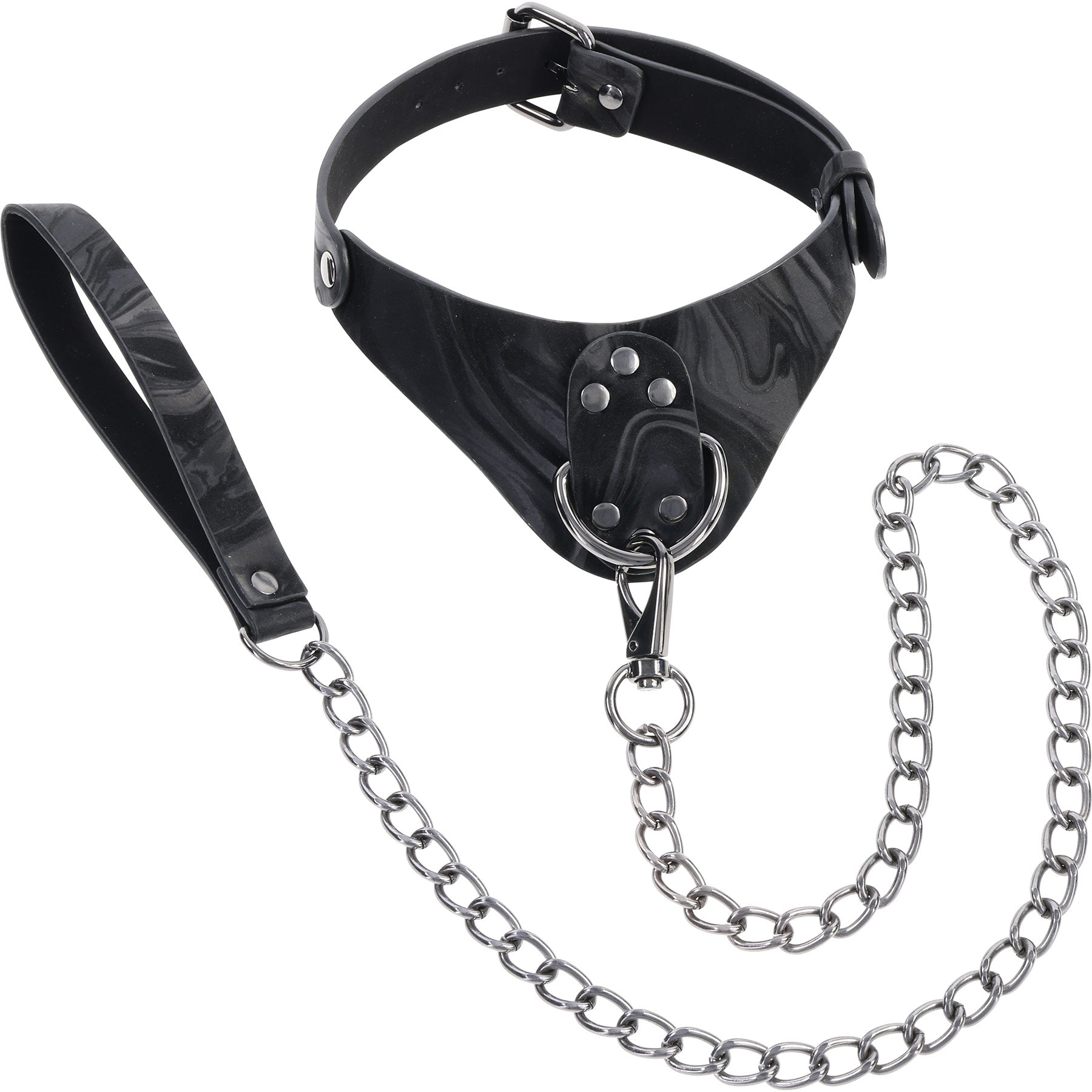 Velvet Noir Collar & Leash By Sportsheets