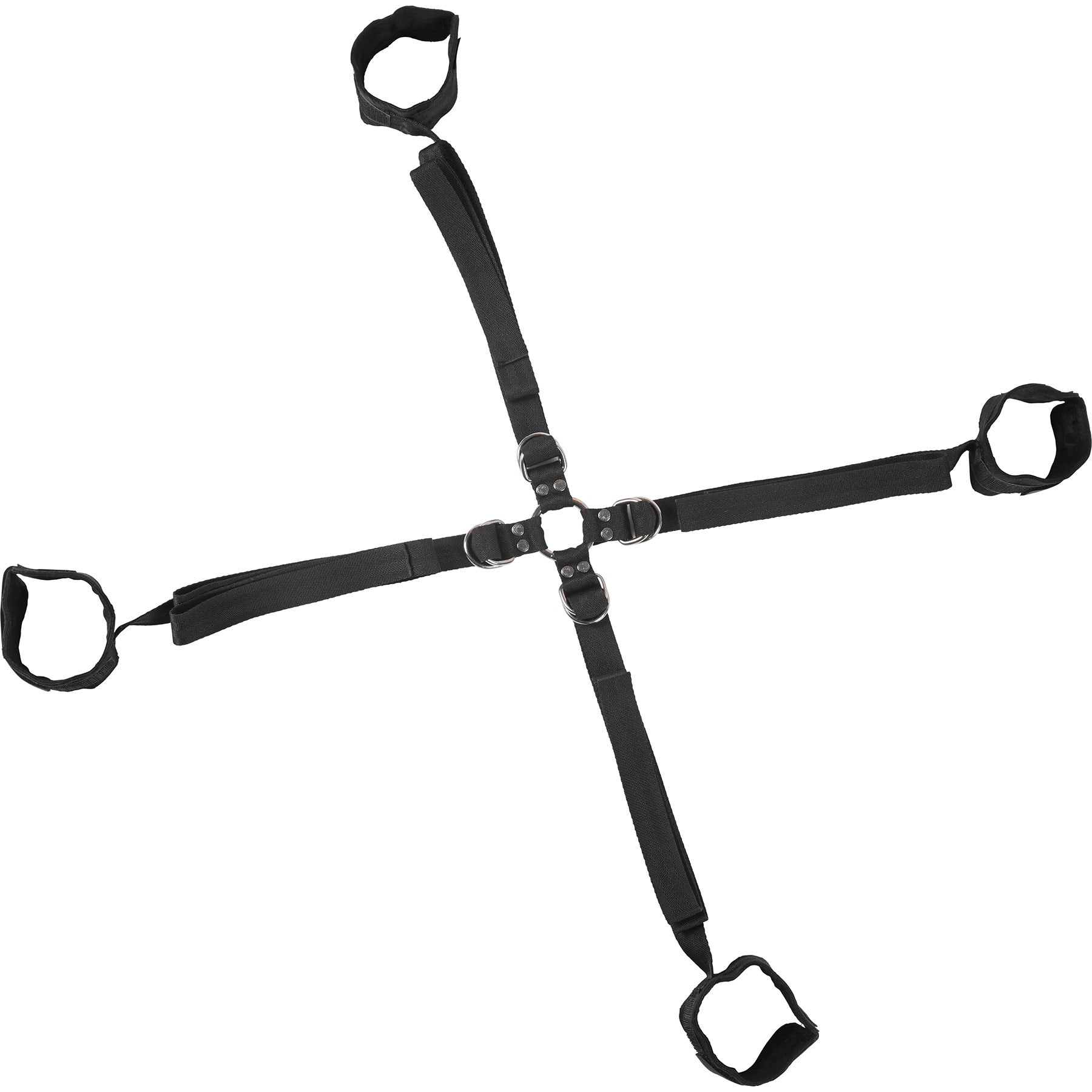 Velvet Noir Adjustable Hog Tie & Cuff Set By Sportsheets