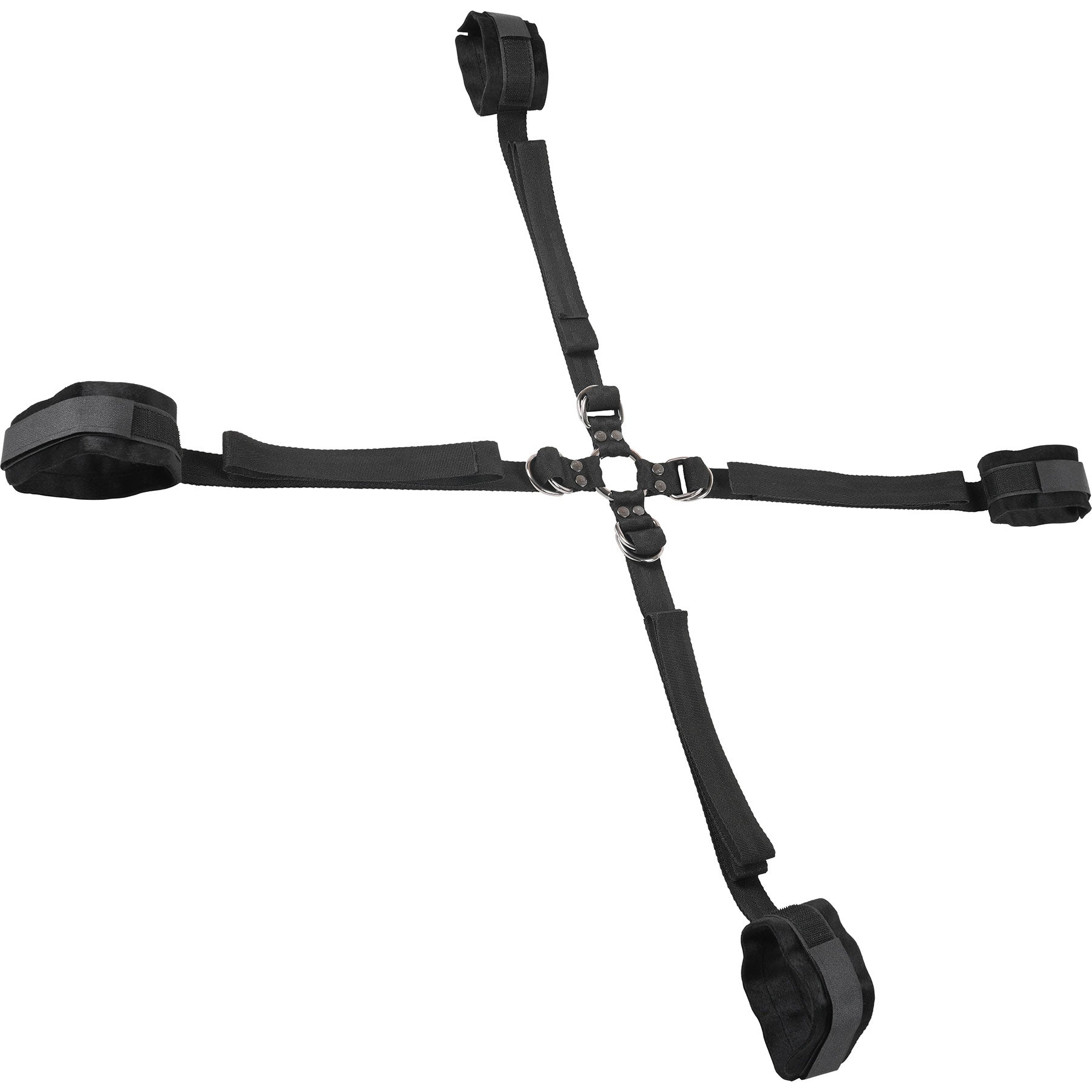 Velvet Noir Adjustable Hog Tie & Cuff Set By Sportsheets