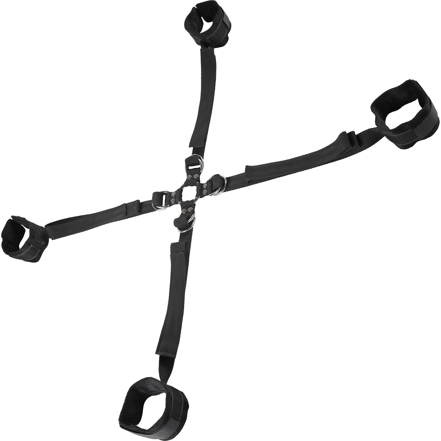 Velvet Noir Adjustable Hog Tie & Cuff Set By Sportsheets