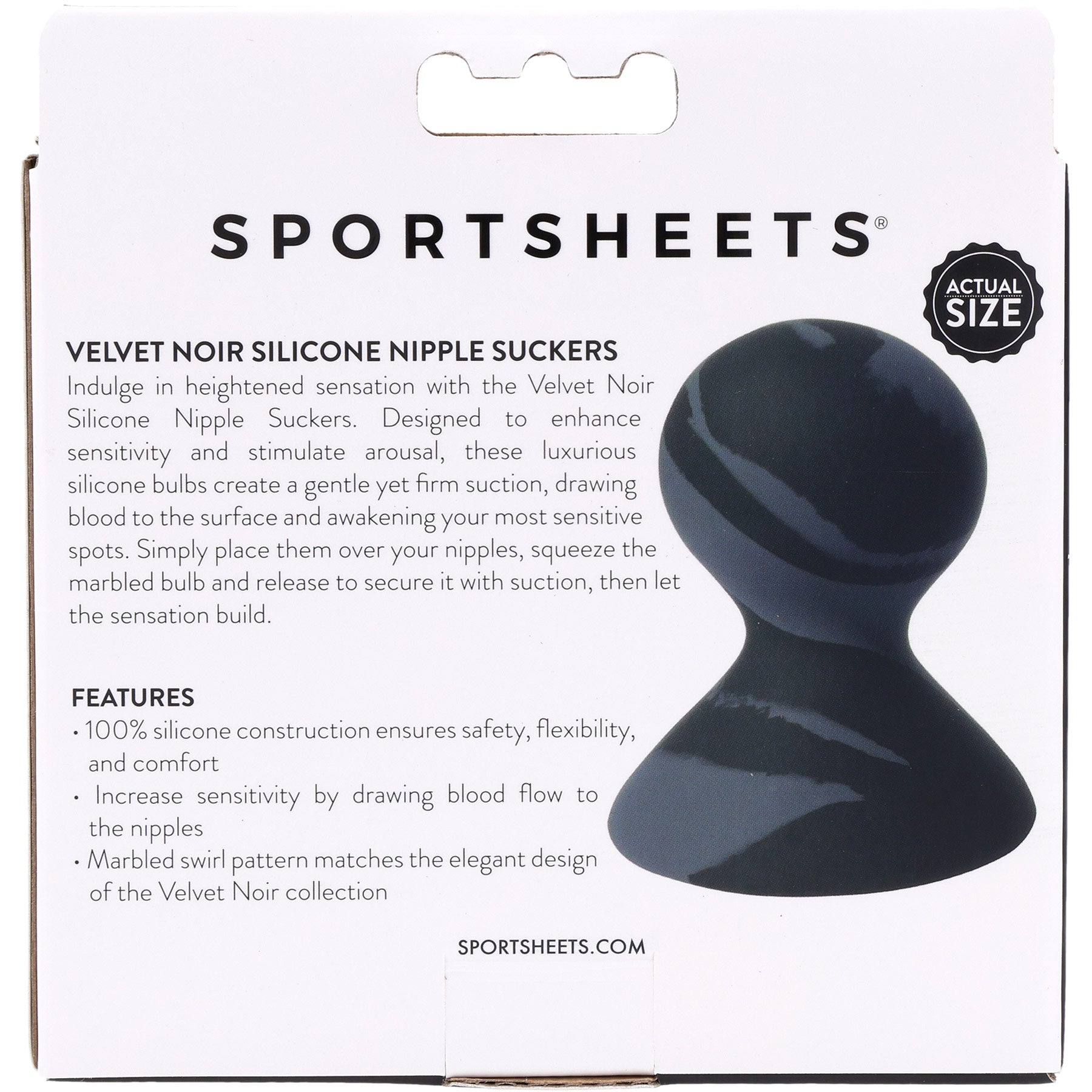 Velvet Noir Silicone Nipple Suckers By Sportsheets