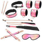 Vivid Sakura Glossy Pink 8 Piece Soft Bondage Kit By Liebe Seele