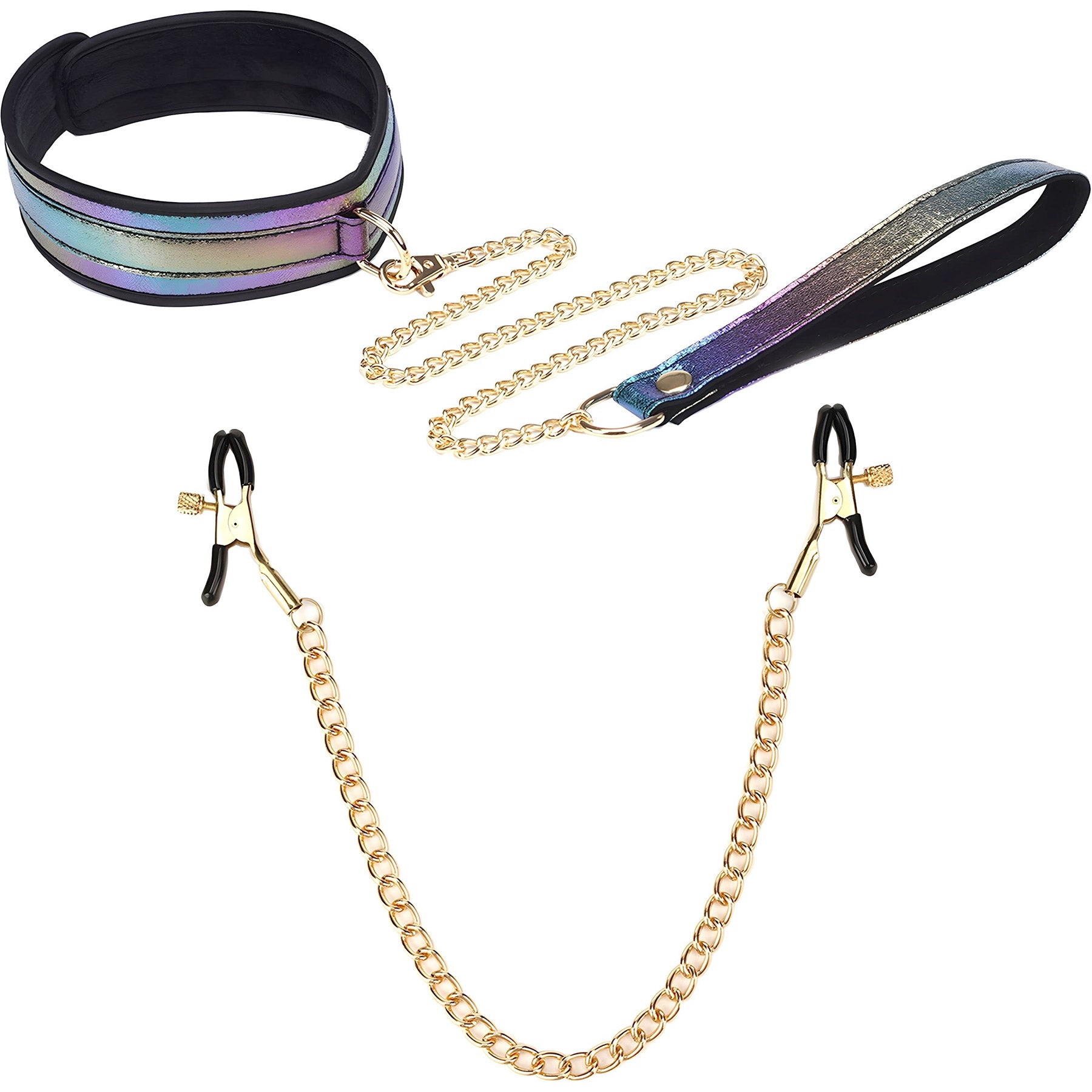 Vivid Rainbow Glossy Multicolor 8 Piece Soft Bondage Kit By Liebe Seele