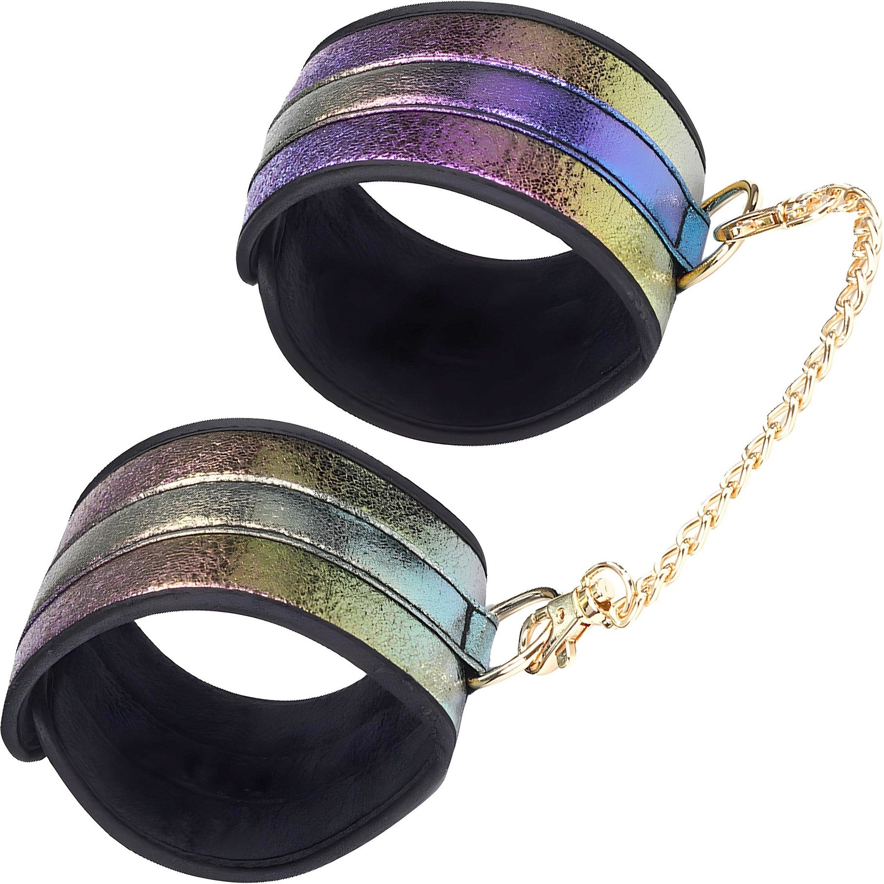 Vivid Rainbow Glossy Multicolor 8 Piece Soft Bondage Kit By Liebe Seele