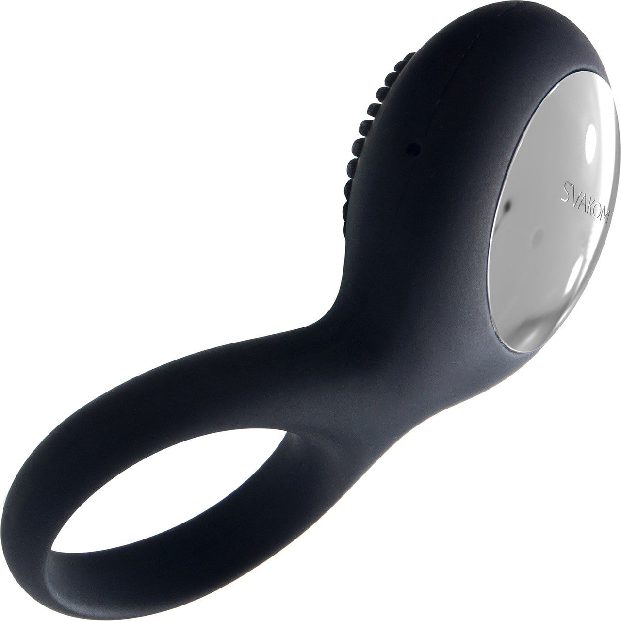 SVAKOM Tyler Vibrating Ring Rechargeable Silicone Cock Ring - Black SVAKOM Tyler Vibrating Ring Rechargeable Silicone Cock Ring - Black
