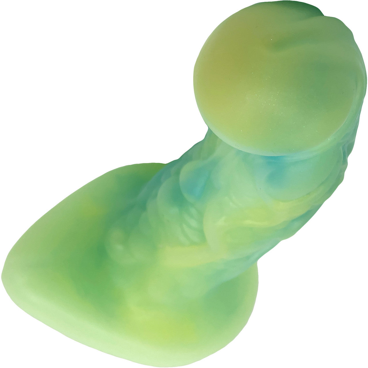 Pris Toys Talon 7.5" Dual Density Silicone Dildo - Greenglow