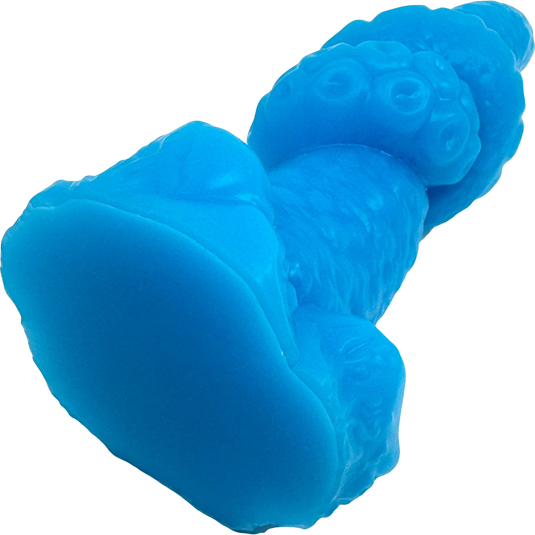 Uncover Creations Tentacle Knot II Glow In The Dark 8" Silicone Fantasy Dildo - Deep Dive Blue