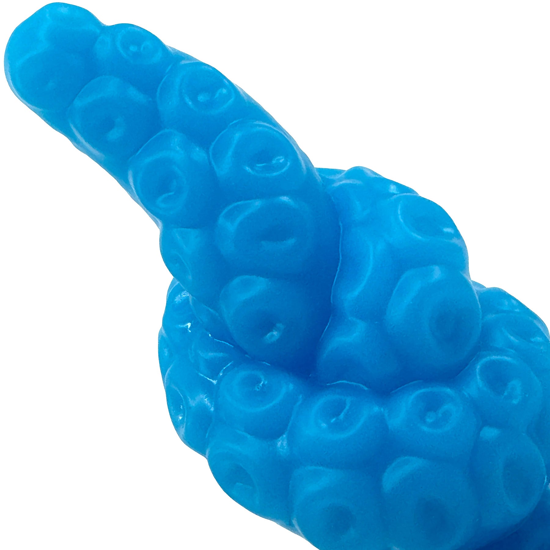 Uncover Creations Tentacle Knot II Glow In The Dark 8" Silicone Fantasy Dildo - Deep Dive Blue