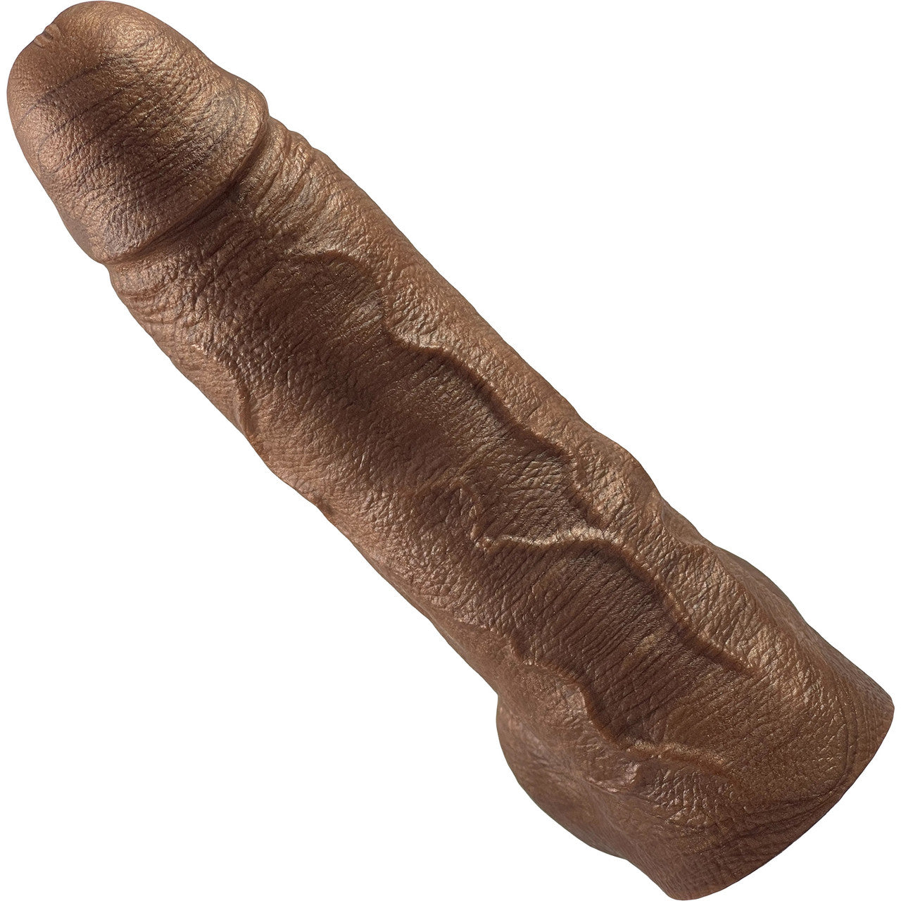 The Small Titan Platinum 6" Silicone Ultrarealistic Dildo With Balls By Uberrime - Chocolate