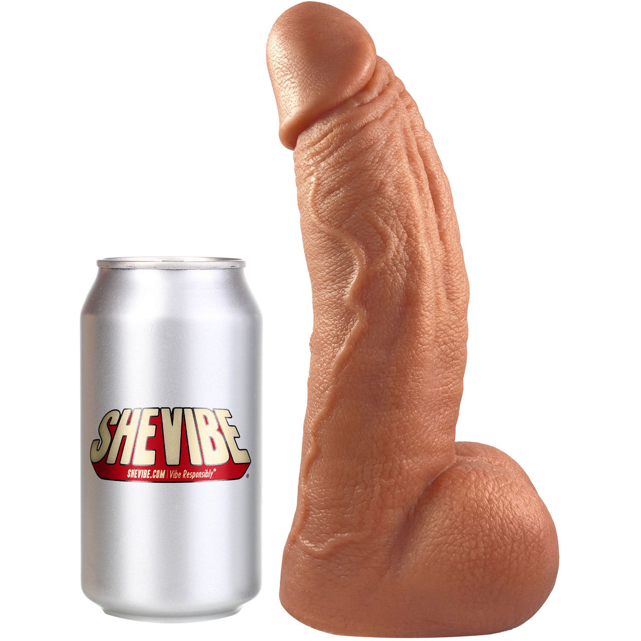 The Titan Giant Platinum Silicone Ultrarealistic Dildo By Uberrime - Caramel