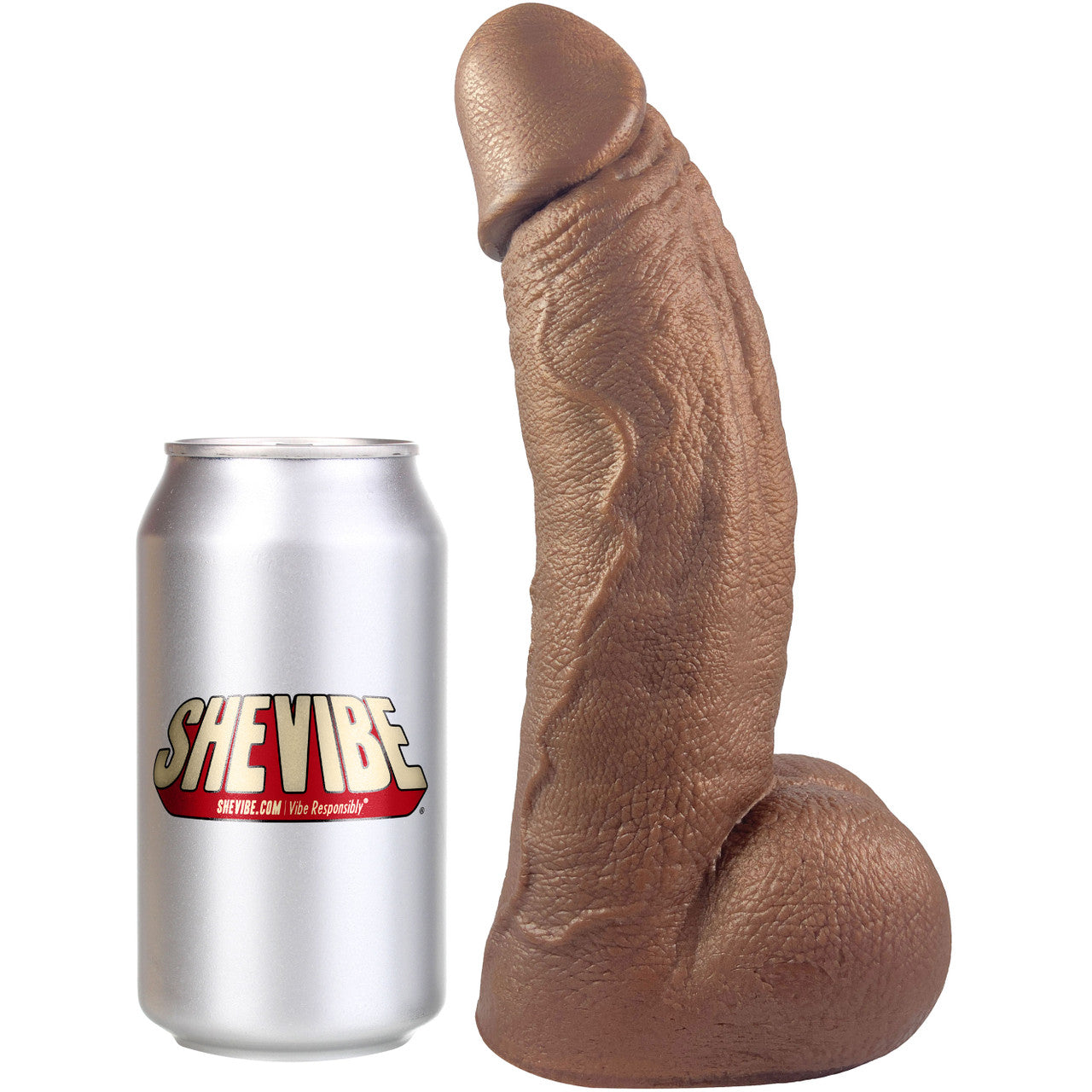 The Titan Giant Platinum Silicone Ultrarealistic Dildo By Uberrime - Chocolate