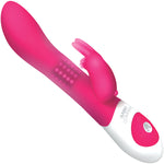 Beaded Rabbit Silicone Rechargeable Vibrator by The Rabbit Company - Pink