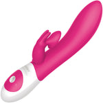 Kissing Rabbit Clitoral Suction Silicone Rechargeable Vibrator by The Rabbit Company - Hot Pink