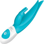 Flutter Rabbit Silicone Rechargeable Vibrator by The Rabbit Company - Blue