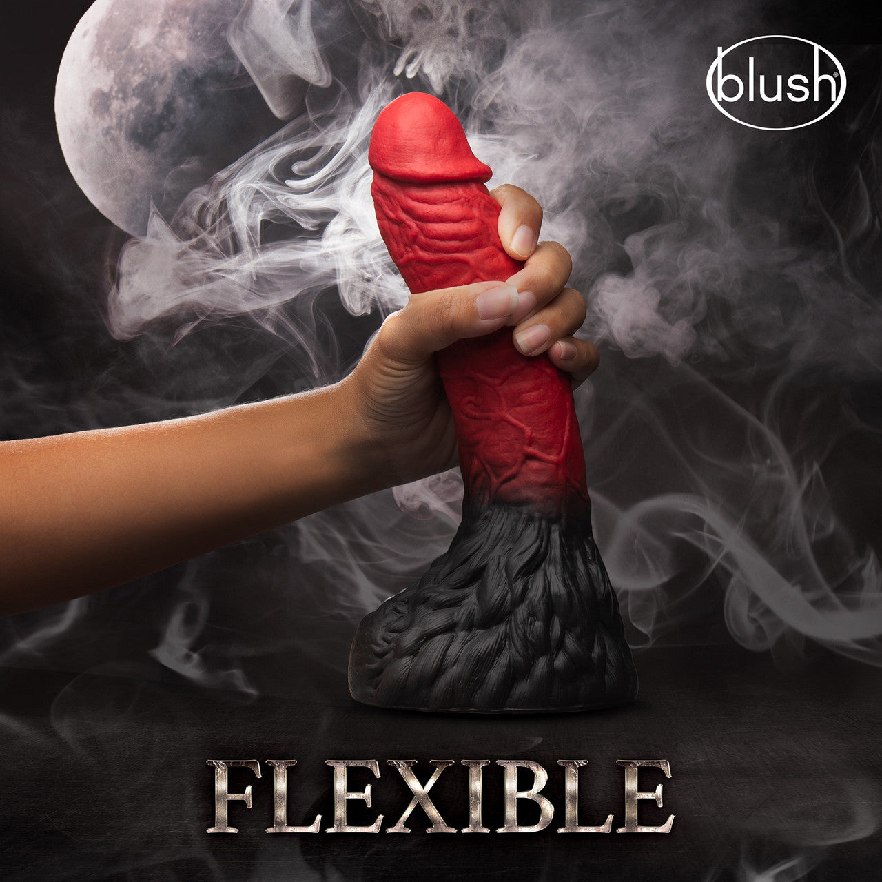 The Realm Lycan Silicone Lock On & Harness Compatible Werewolf Dildo - Red