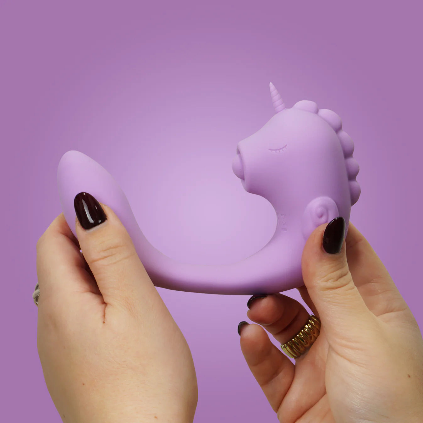 Unihorn C-Horse Marina Lilac Massaging Silicone Clitoral Vibrator