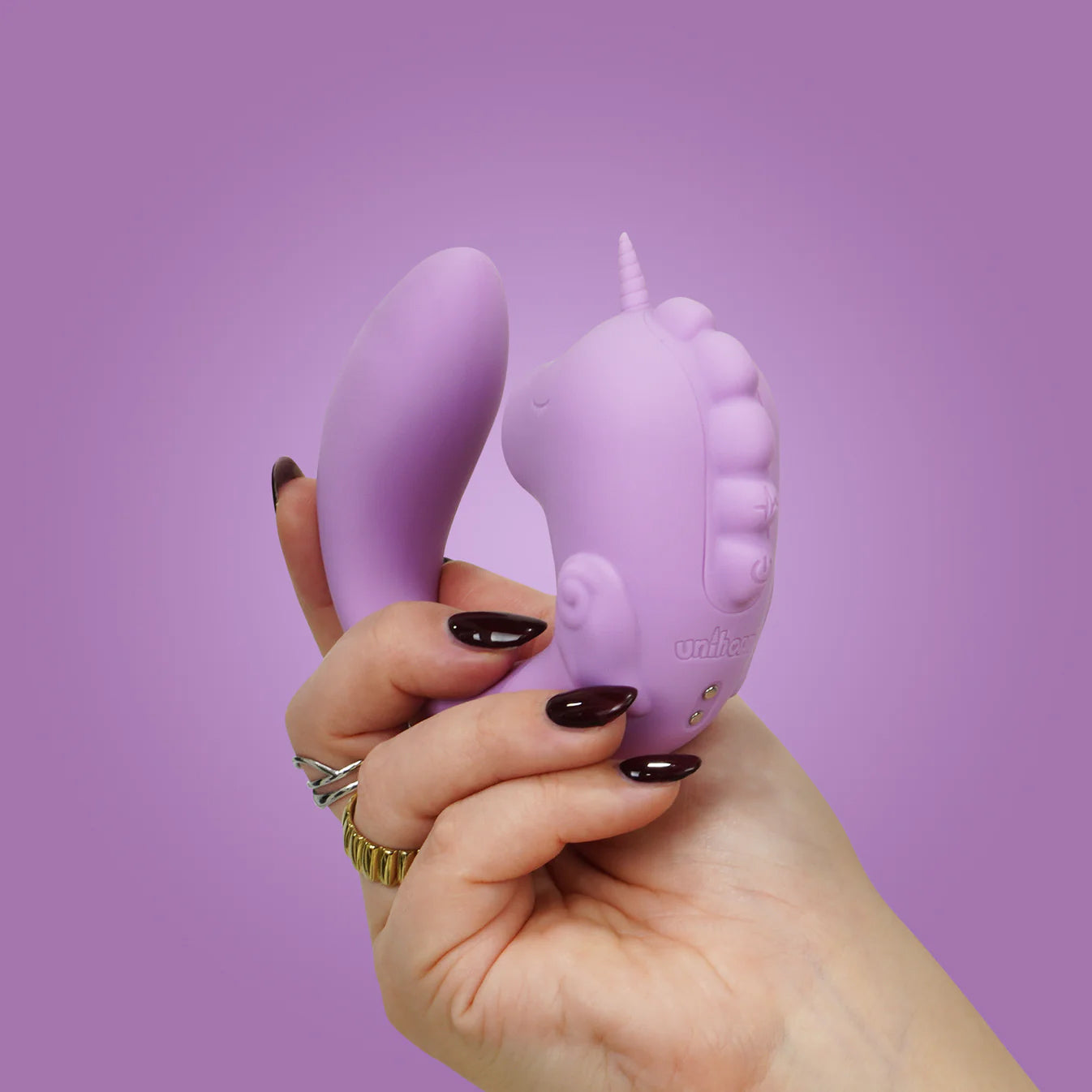 Unihorn C-Horse Marina Lilac Massaging Silicone Clitoral Vibrator
