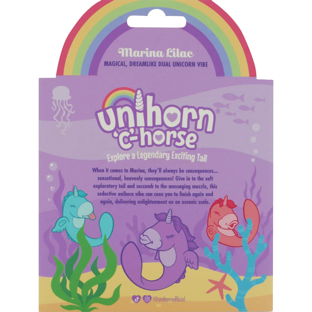 Unihorn C-Horse Marina Lilac Massaging Silicone Clitoral Vibrator