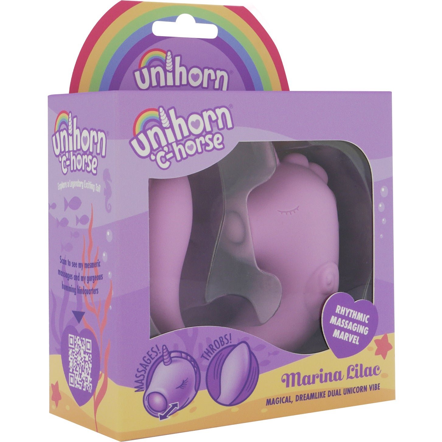 Unihorn C-Horse Marina Lilac Massaging Silicone Clitoral Vibrator