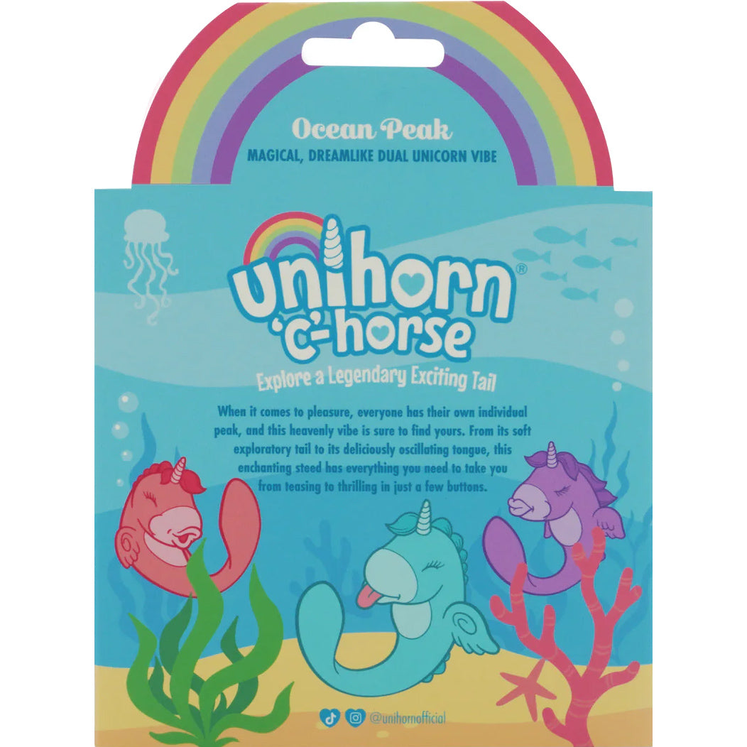 Unihorn C-Horse Ocean Peak Licking Silicone Clitoral Vibrator