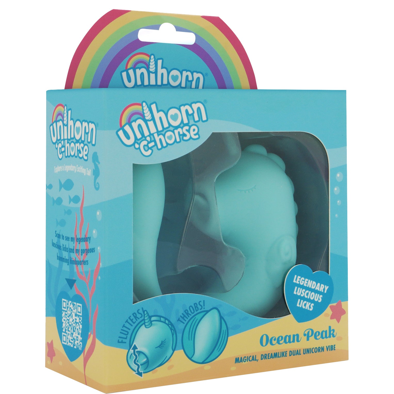 Unihorn C-Horse Ocean Peak Licking Silicone Clitoral Vibrator