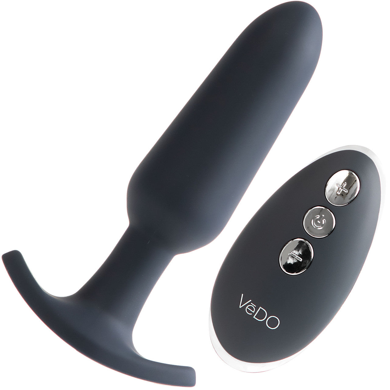 VeDO Black Silicone Vibrating Butt Plug VeDO Black Silicone Vibrating Butt Plug
