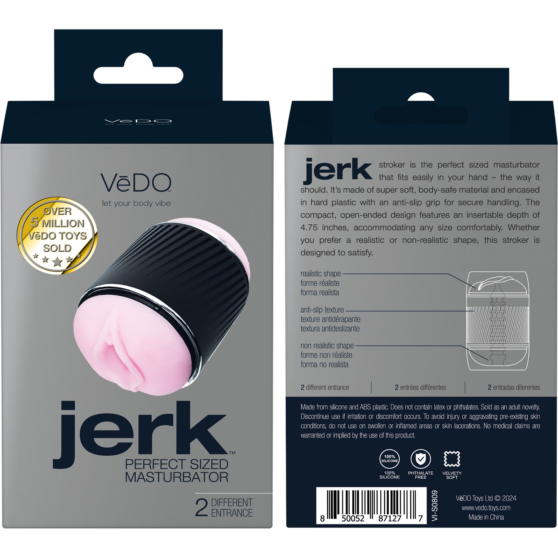 VeDO Jerk Penis Masturbation Sleeve - Pink