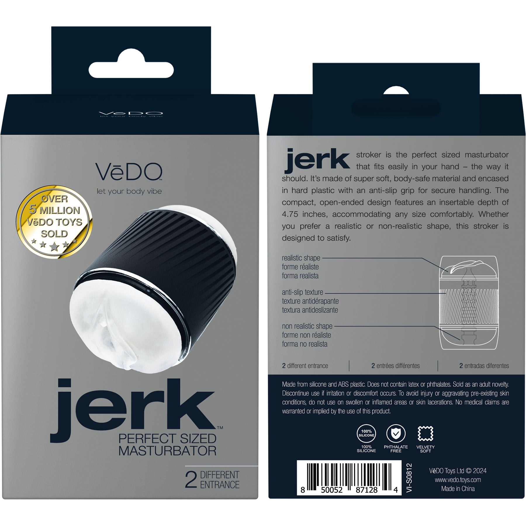 VeDO Jerk Penis Masturbation Sleeve - Clear