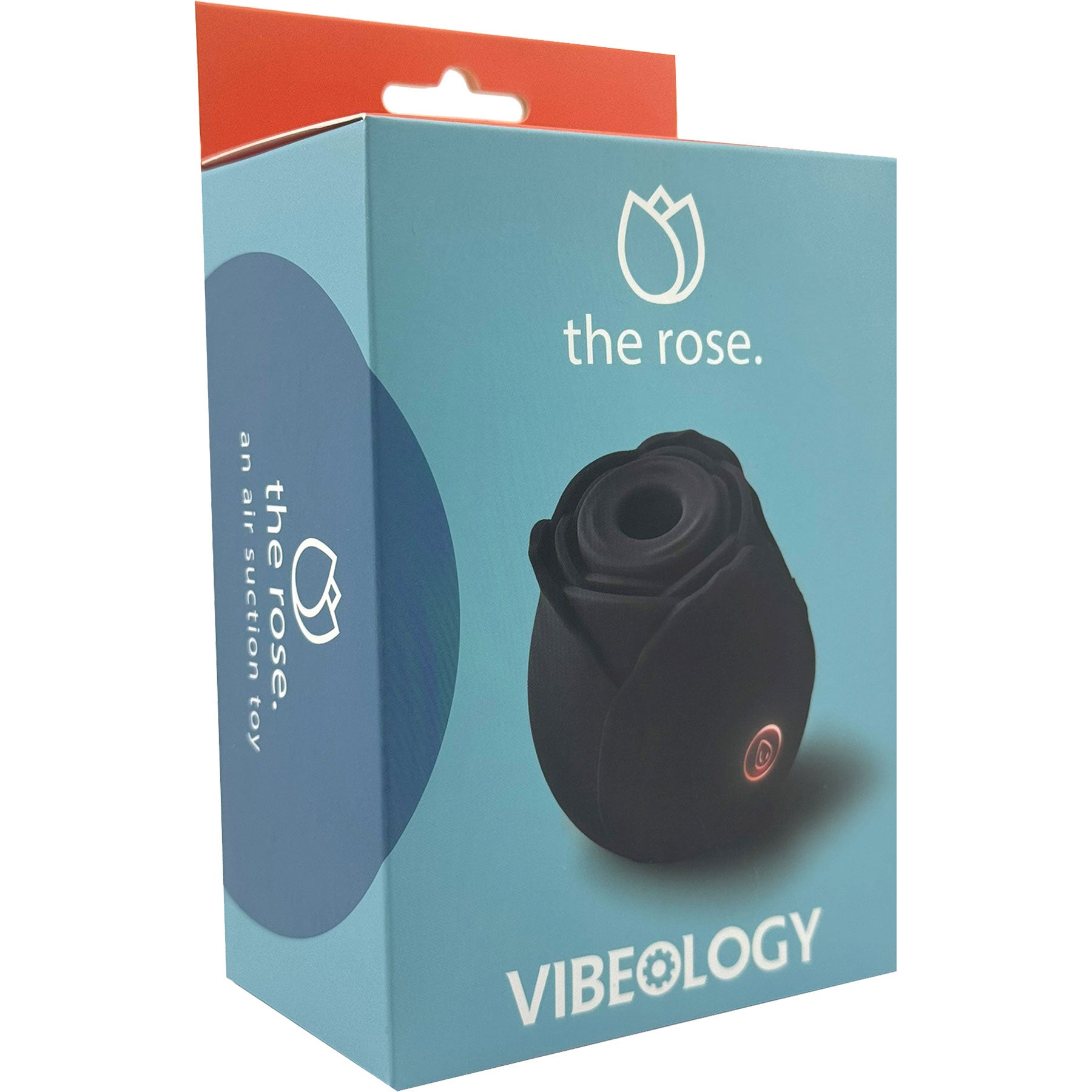 The Rose Rechargeable Clitoral Pressure Wave Stimulator By Vibeology - Black - Box