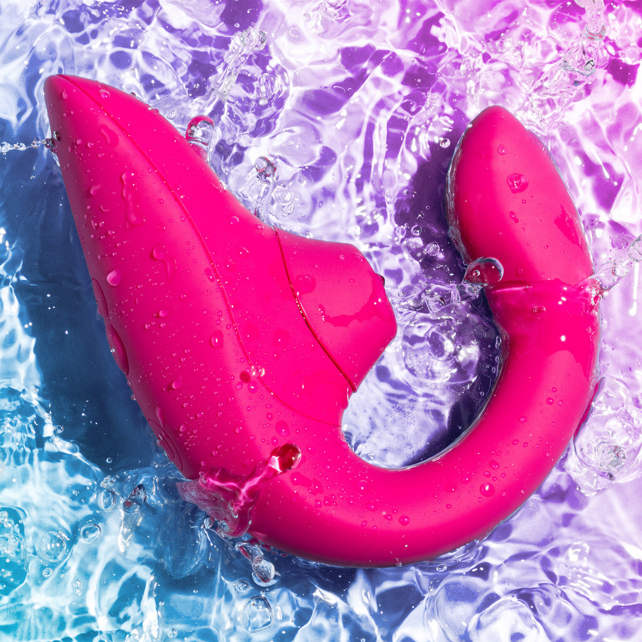 Womanizer Blend Dual Stimulation Vibrator Featuring Pleasure Air Technology - Vibrant Pink