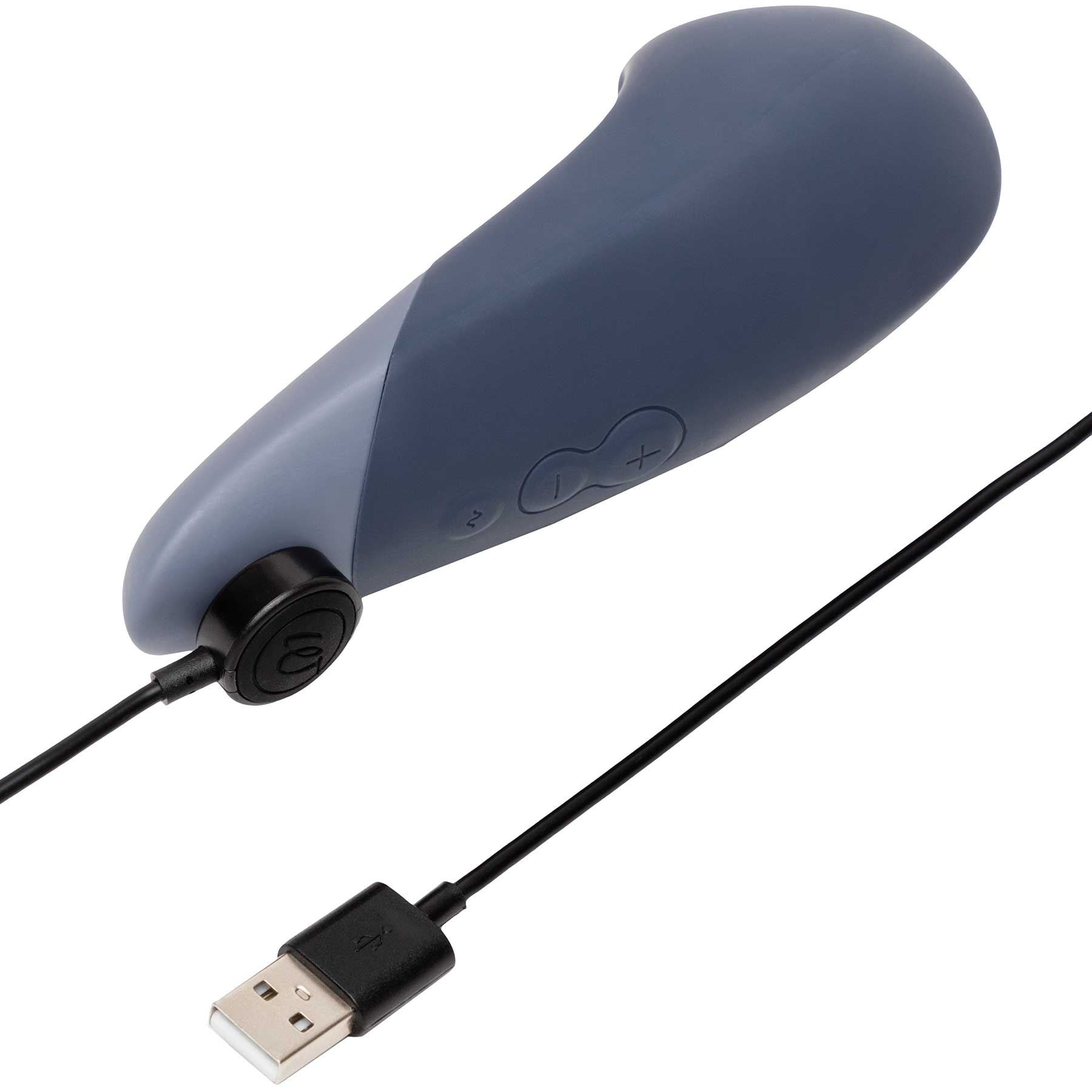 Womanizer Vibe Ultra Quiet Rumbly Silicone Lay-On Vibrator - Dark Blue