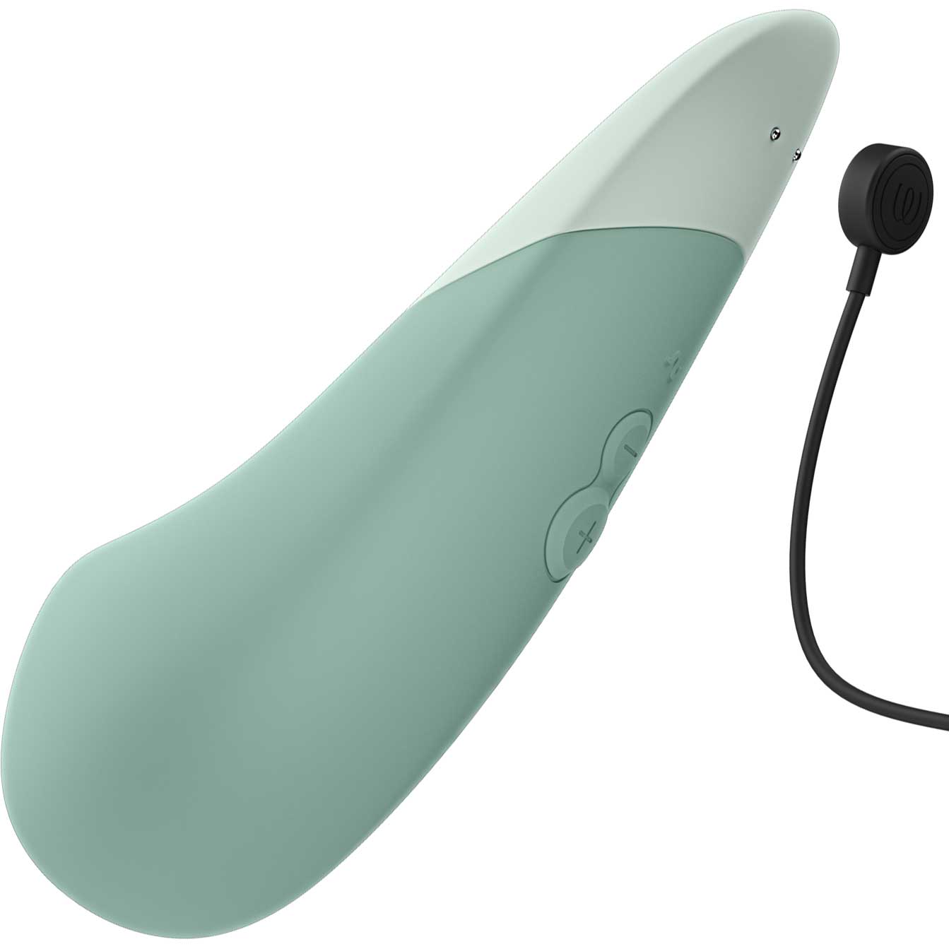 Womanizer Vibe Ultra Quiet Rumbly Silicone Lay-On Vibrator - Sage