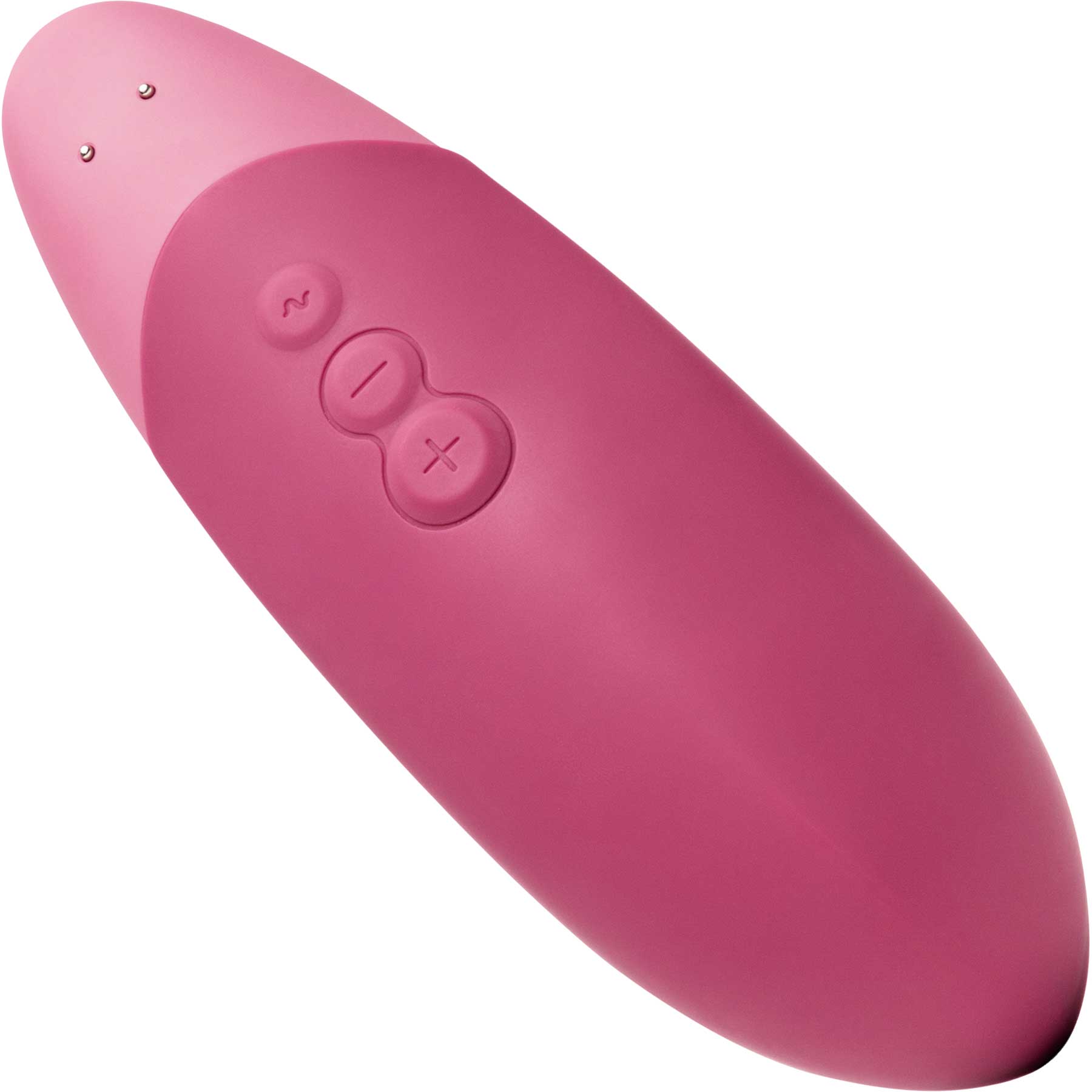 Womanizer Vibe Ultra Quiet Rumbly Silicone Lay-On Vibrator - Dusky Pink