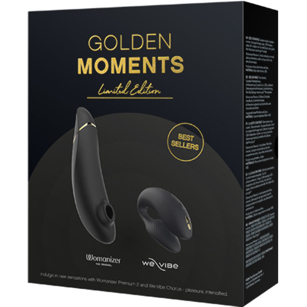 Golden Moments Collection 2 - We-Vibe Chorus Couples Vibrator & Womanizer Premium 2 Clitoral Stimulator