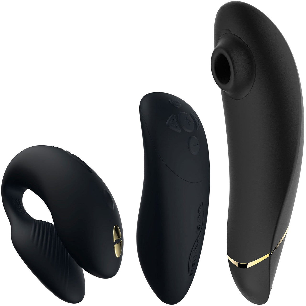 Golden Moments Collection 2 - We-Vibe Chorus Couples Vibrator & Womanizer Premium 2 Clitoral Stimulator