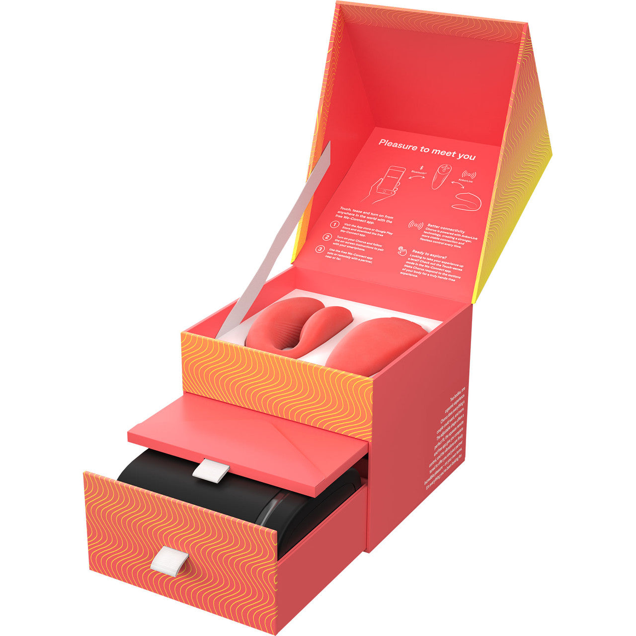 We-Vibe Chorus Remote & App Controlled Couples Vibrator - Crave Coral