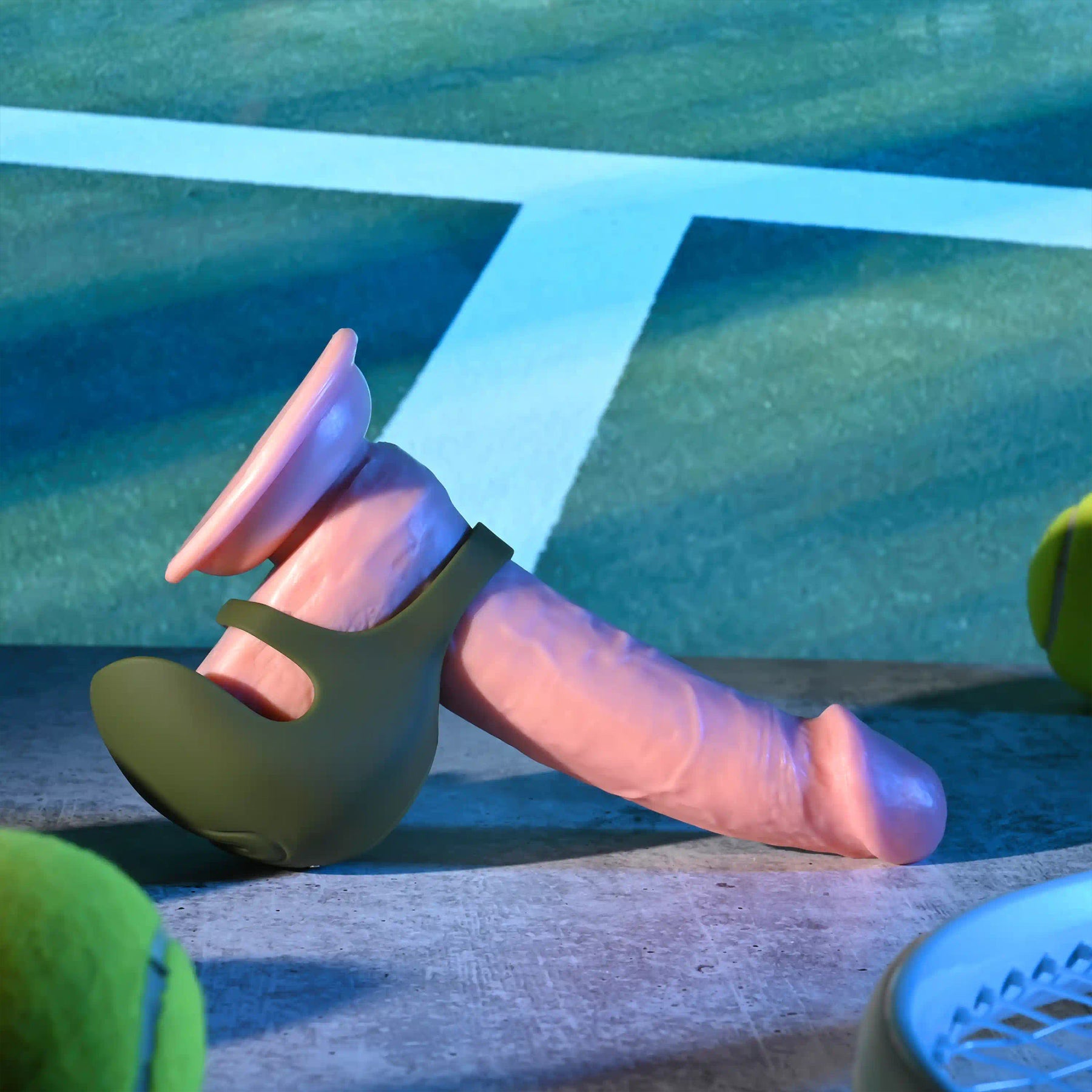 Zero Tolerance Nutty Buddy Rechargeable Silicone Dual Cock Ring With Vibrating Ball Cup