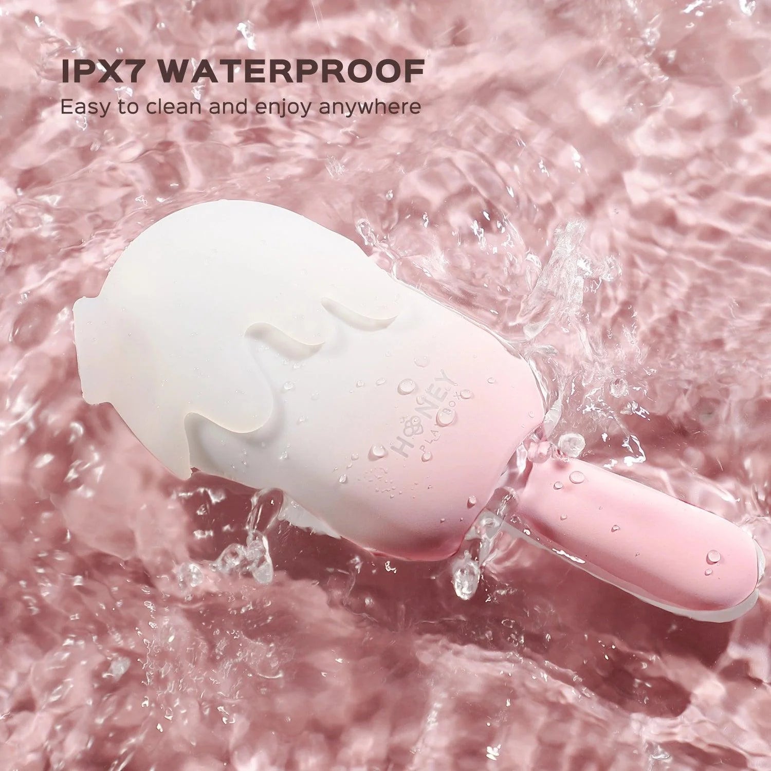 Honey Play Box BITE ME Sucking Tapping & Vibrating Cream Pop Clit Stimulator - Waterproof
