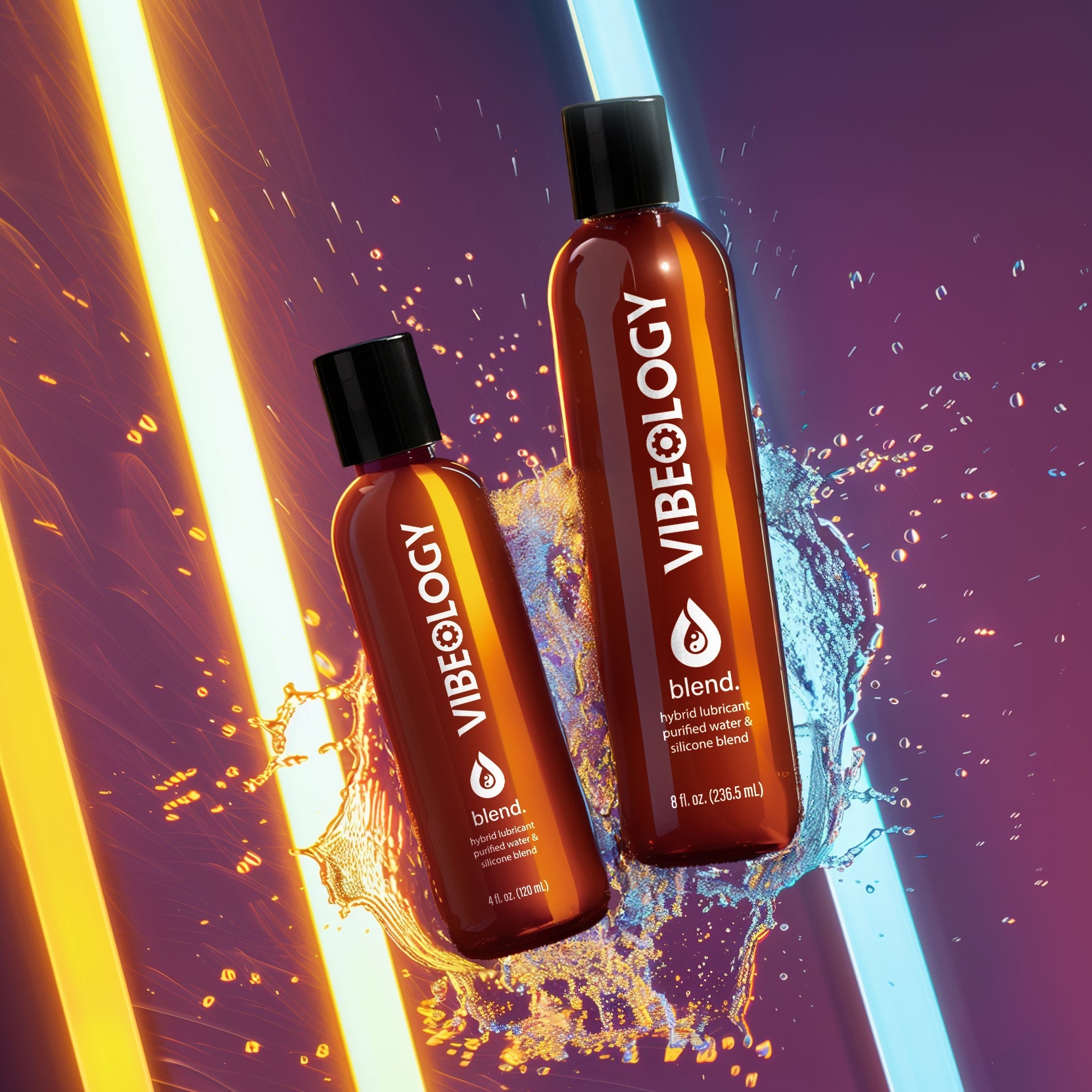 Vibeology Blend Hybrid Lubricant Purified Water & Silicone Blend - Both