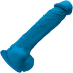 Colours Pleasures 8 Inch Blue Silicone Dildo
