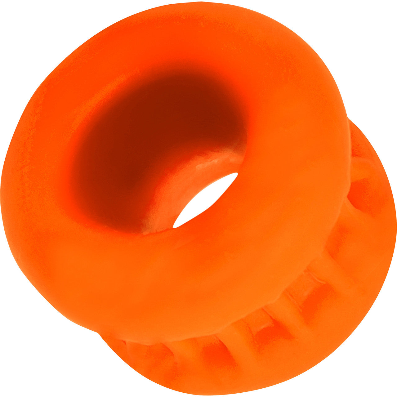Oxballs Core Ribbed Grip Squeeze Ball Stretcher - Orange Ice