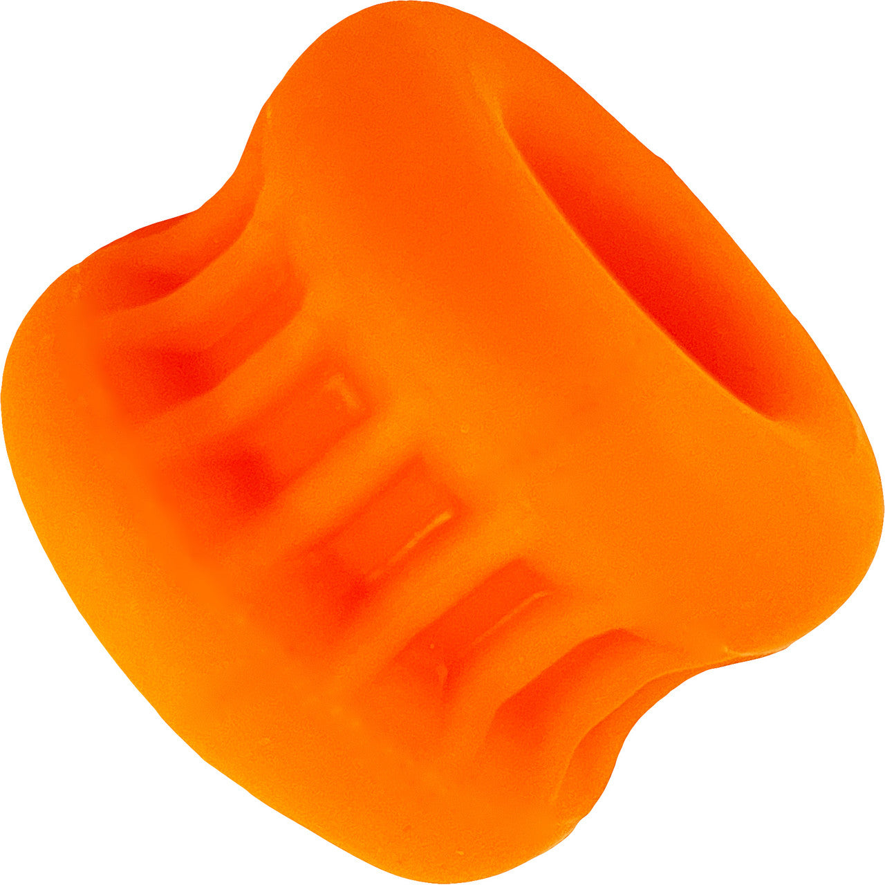 Oxballs Core Ribbed Grip Squeeze Ball Stretcher - Orange Ice