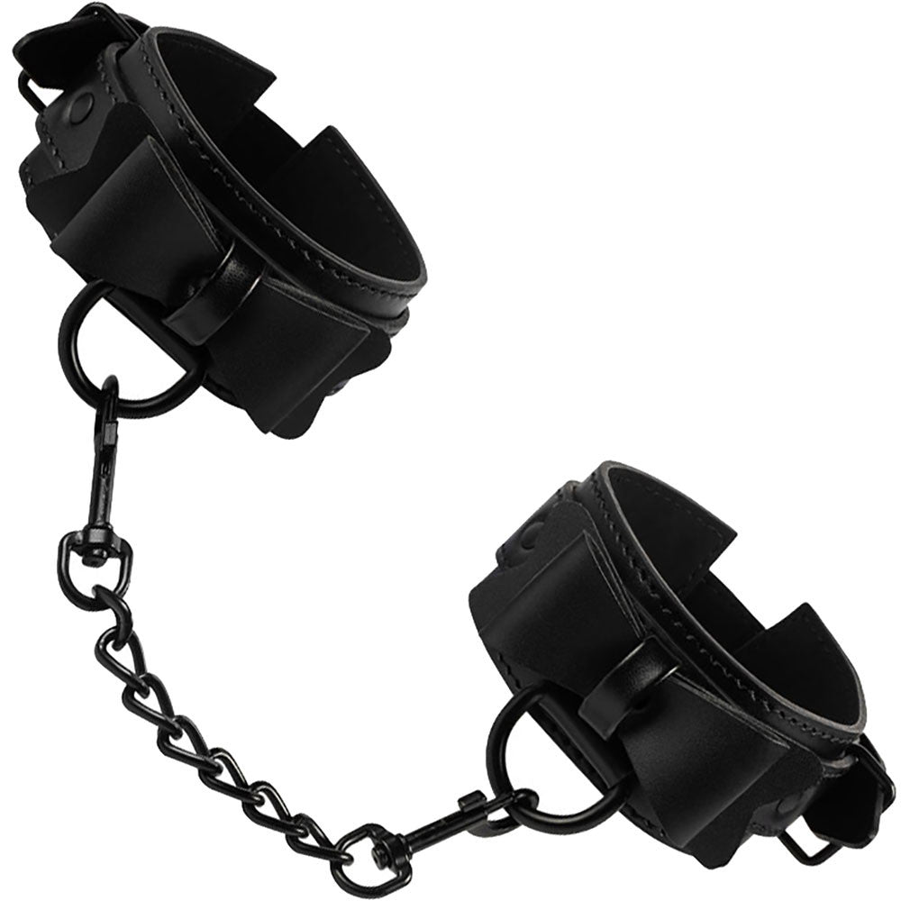 Sincerely Bow Tie Cuffs By Sportsheets - Black