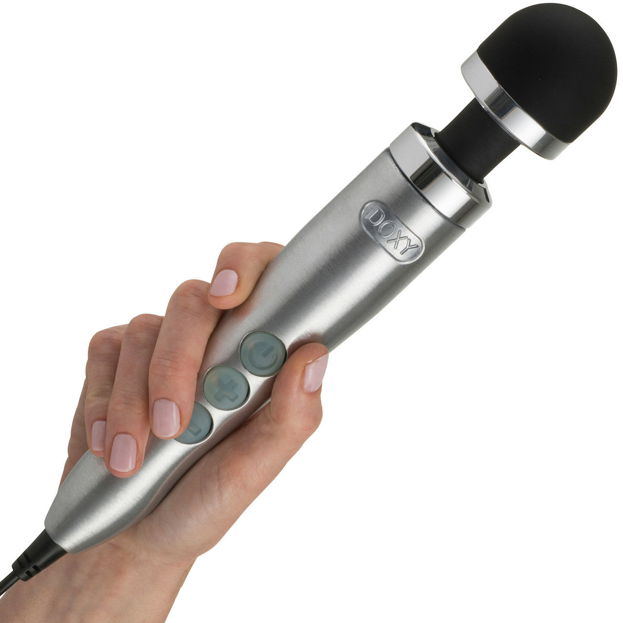 Doxy Die Cast 3 Extra Powerful Massage Wand Vibrator - Brushed Metal