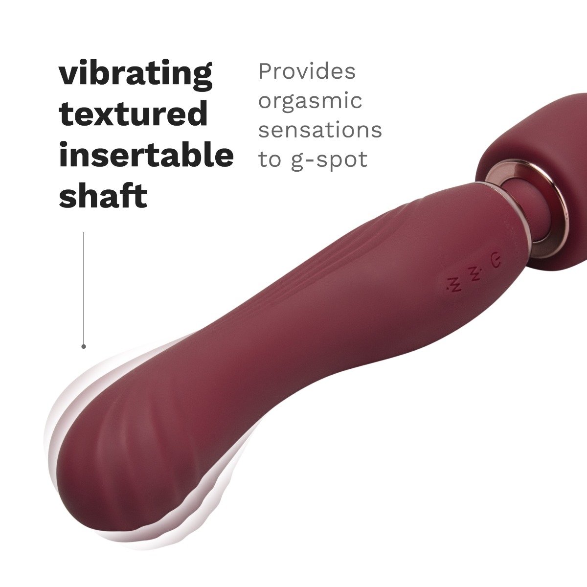 Le Wand Flat Top Fusion G Double-Ended Petite Wand Silicone Vibrator