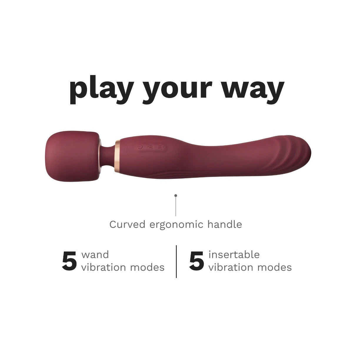 Le Wand Flat Top Fusion G Double-Ended Petite Wand Silicone Vibrator