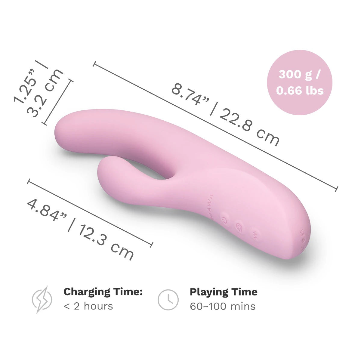 Le Wand Hither Rechargeable Rocking Silicone Rabbit Vibrator