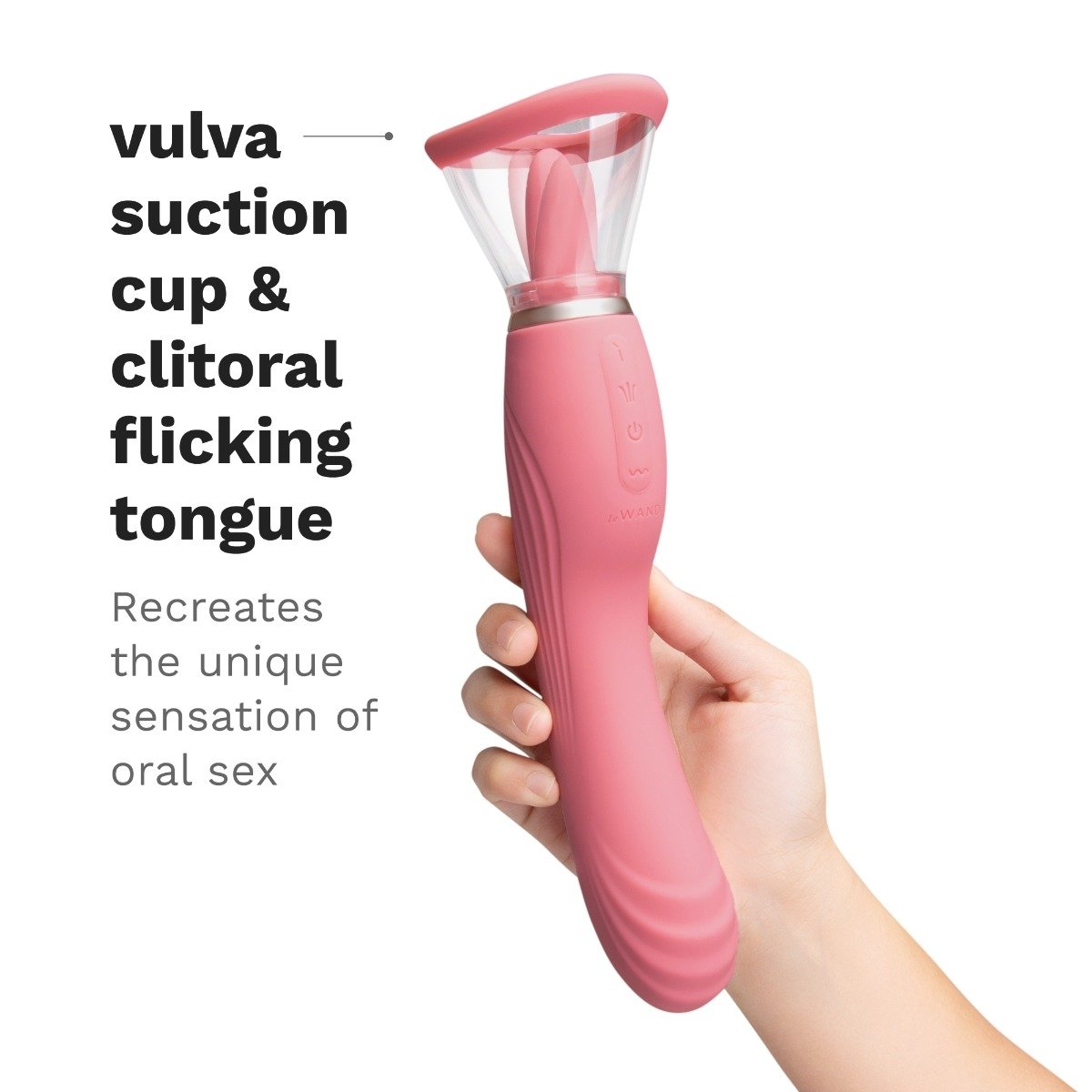 Le Wand Lick 3-in-1 Rechargeable Double-Ended Silicone Vibrator