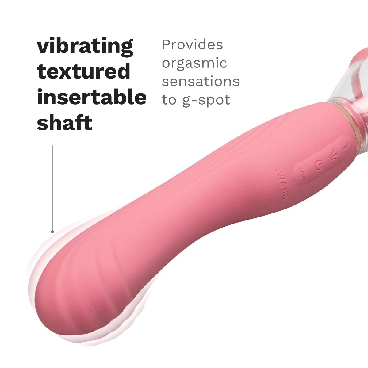 Le Wand Lick 3-in-1 Rechargeable Double-Ended Silicone Vibrator